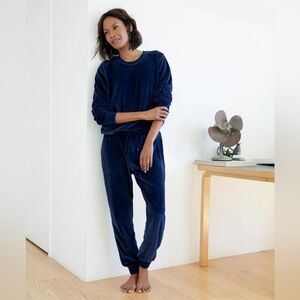 Outerknown Ronan Velour Blue Sweatpants